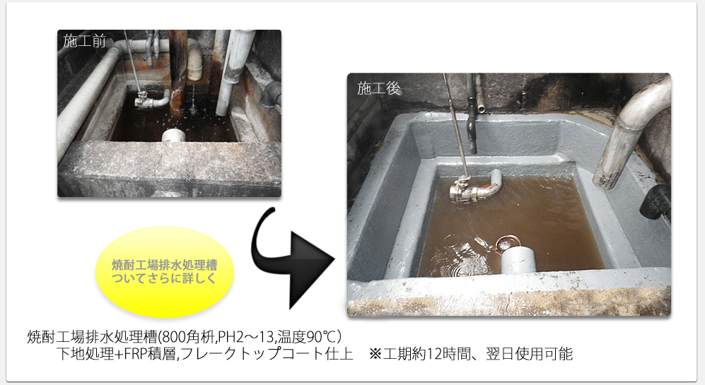 焼酎工場排水処理槽